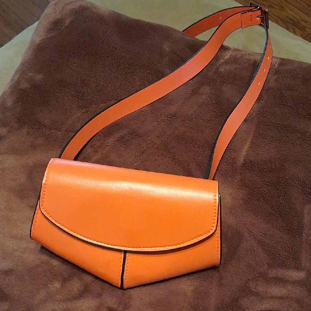 Source Unknown Vibrant Orange Crossbody Bag